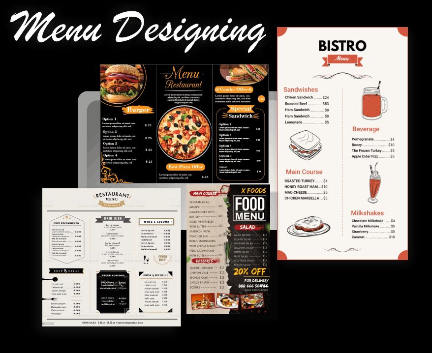 Innovative Menu Designs Tailored for Your Business